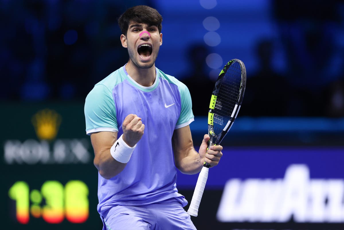 Carlos Alcaraz overcomes illness and Andrey Rublev to revive ATP Finals hopes