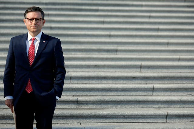 <p>Mike Johnson, the GOP House speaker, held a press conference along with members of Republican leadership on the House steps on Tuesday after Republicans declared victory in the race for majorities in the House and Senate. Even with Trump’s backing of Mike Johnson, conservative grievances threaten to derail incoming GOP Congress </p>