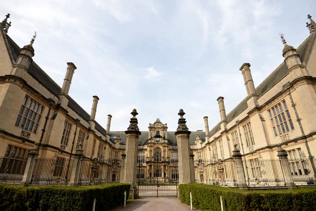 Almost all courses at Oxford and Cambridge have a first-class degree awarding gap favouring men, according to the report (Andrew Matthews/PA)