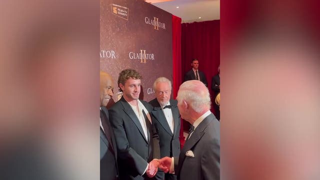 <p>King Charles shares behind-the-scenes at Gladiator premiere.</p>