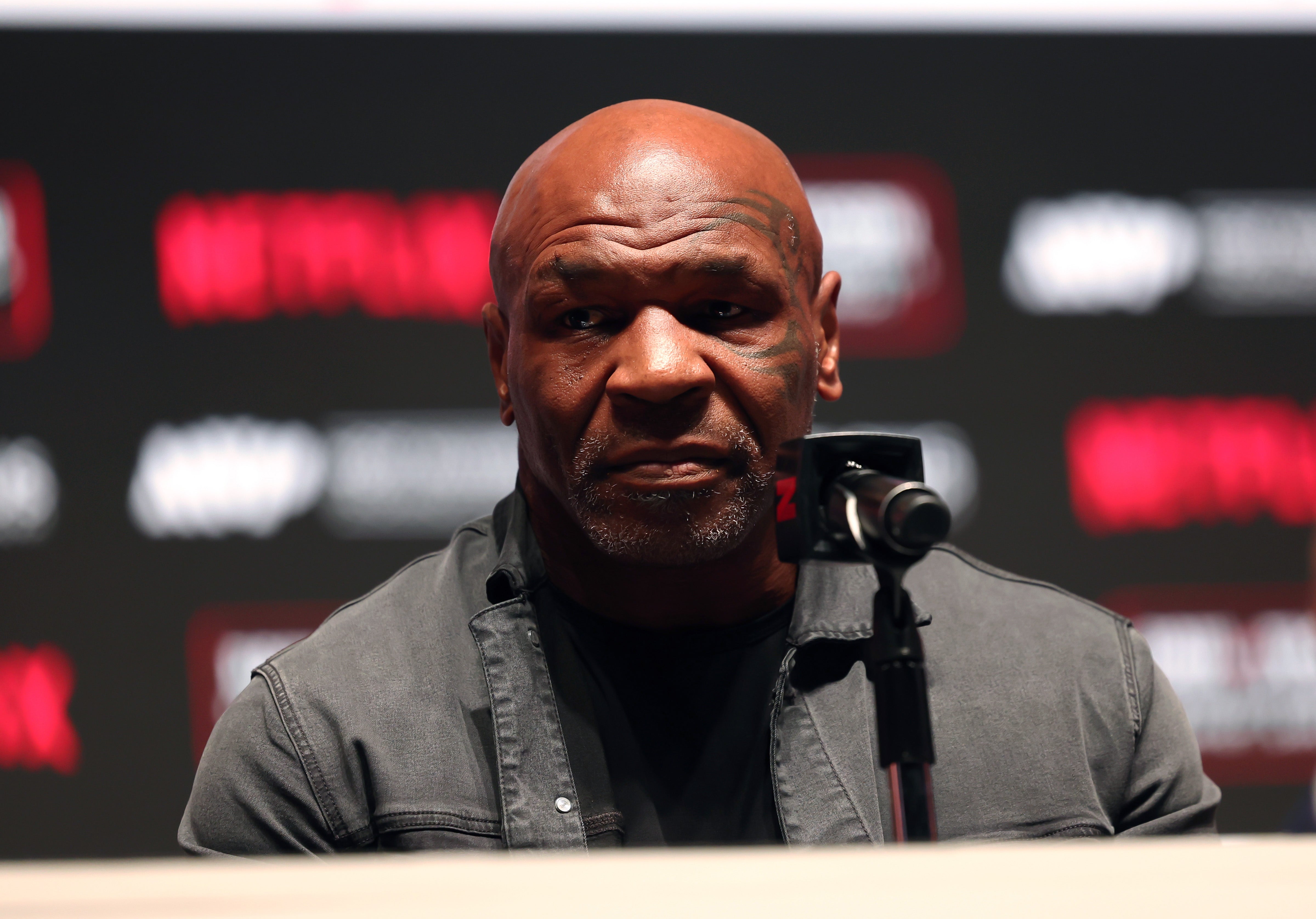 Mike Tyson was not in the mood for talking