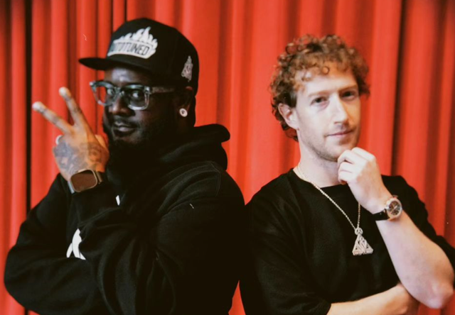 <p>Mark Zuckerberg and T-Pain</p>