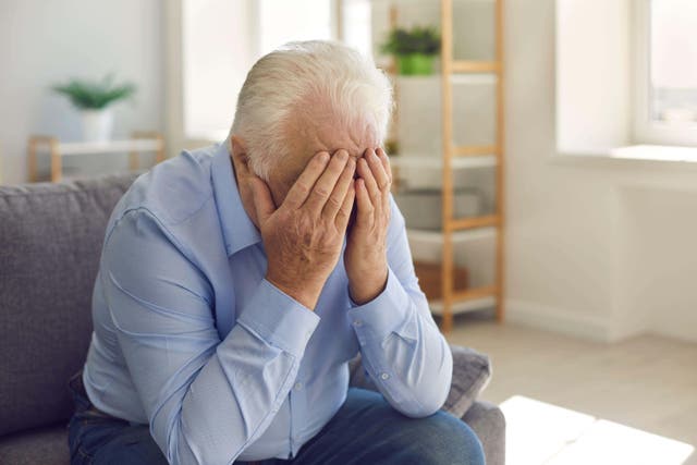 The earliest warning sign for male mental health issues is withdrawing from social interaction (Alamy/PA)