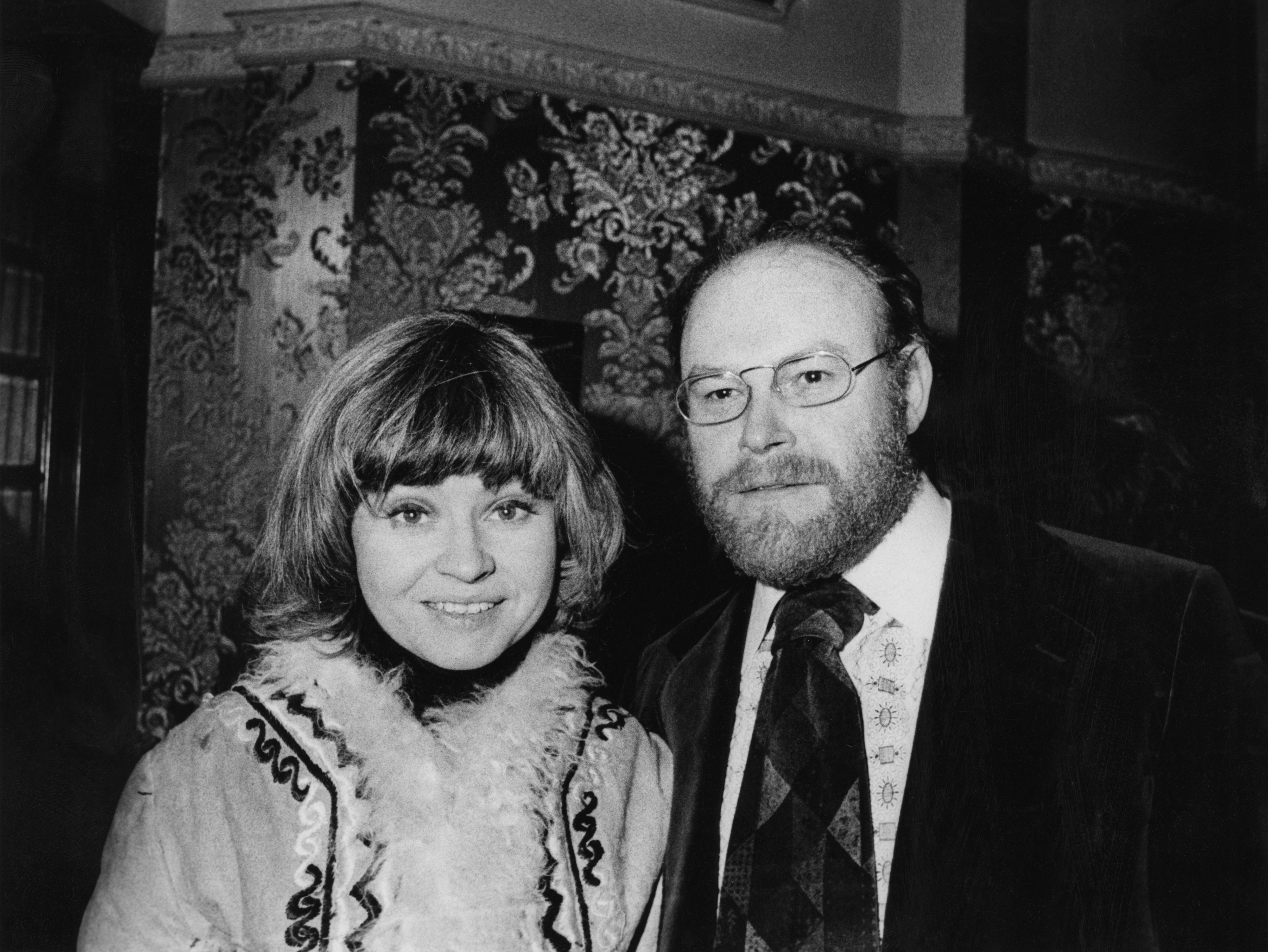 West with his wife of 61 years, Prunella Scales