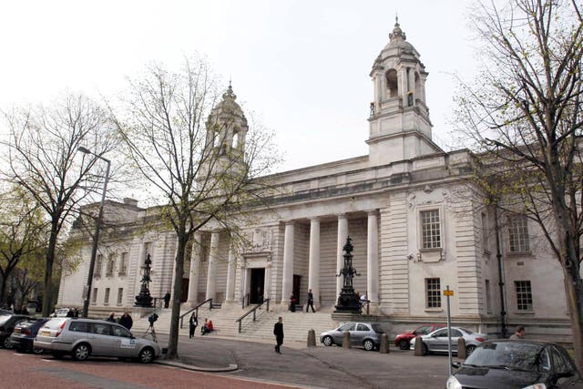 Dylan Thomas, 24, is on trial accused of murder at Cardiff Crown Court (Barry Batchelor/PA)