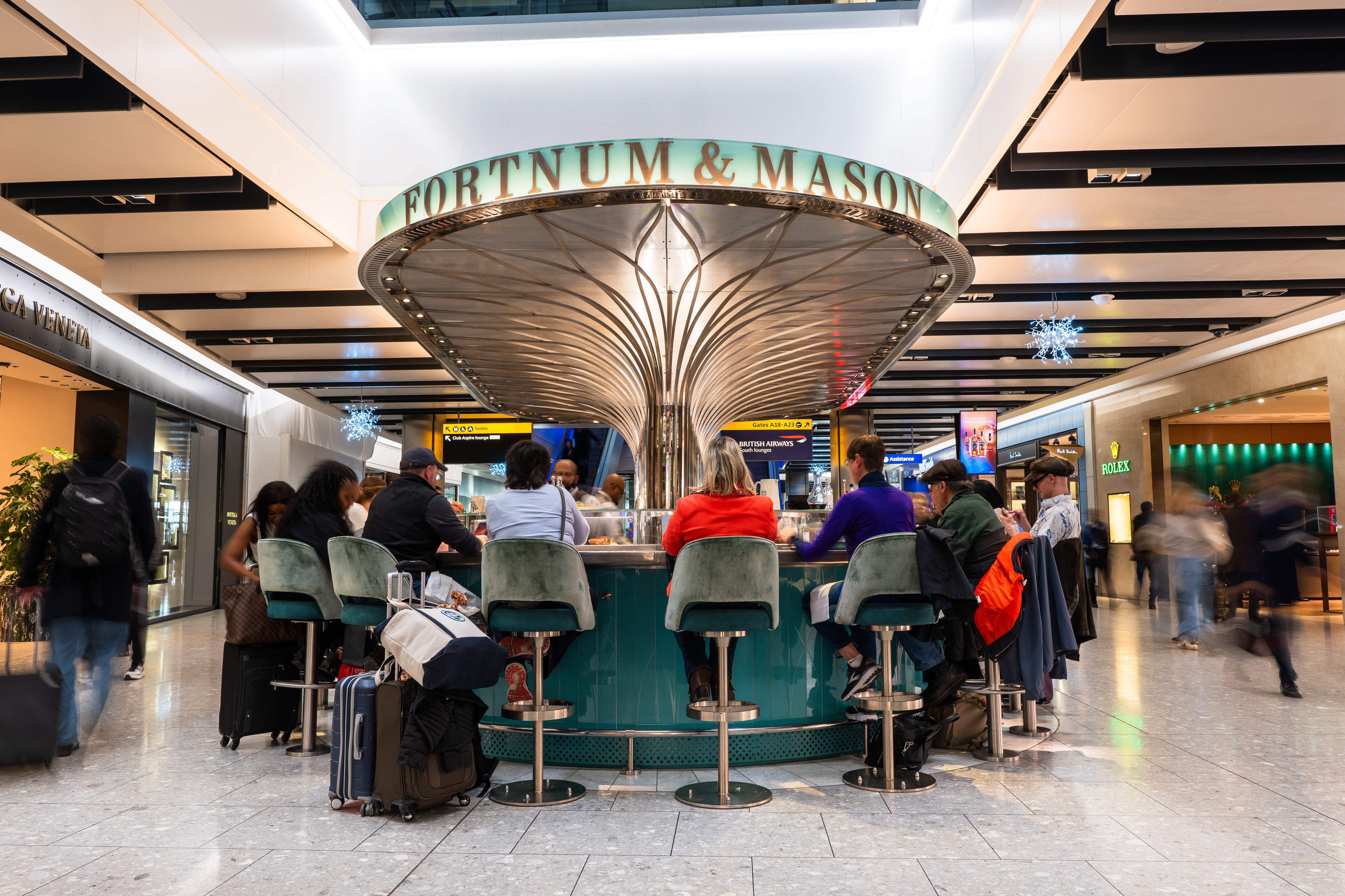 “Fortnum & Mason’s Heathrow outpost makes Terminal 5 feels like a luxurious destination in its own right”