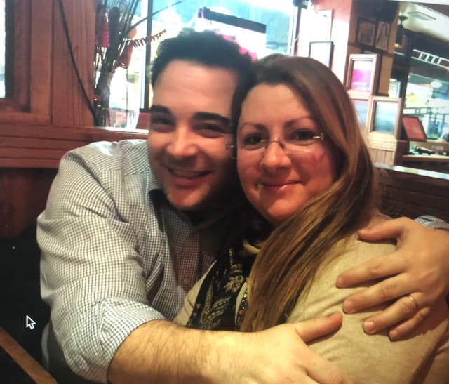 <p>Simona, 46, and David Pappalardo, 47, pictured before David’s death in June</p>