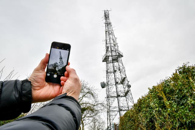 Seven upgraded phone masts have gone live across rural Wales (Ben Birchall/PA)