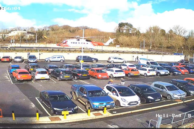 The incident took place at Derriford Hospital (Devon County Council/PA)