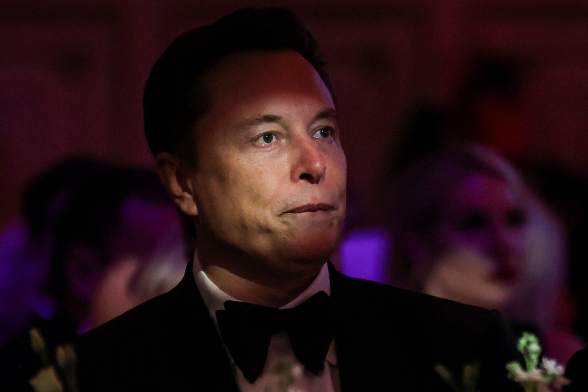 Donald Trump makes jab about Elon Musk's 'constant' presence in first  post-victory speech: 'I can't get him out of here' | The Independent