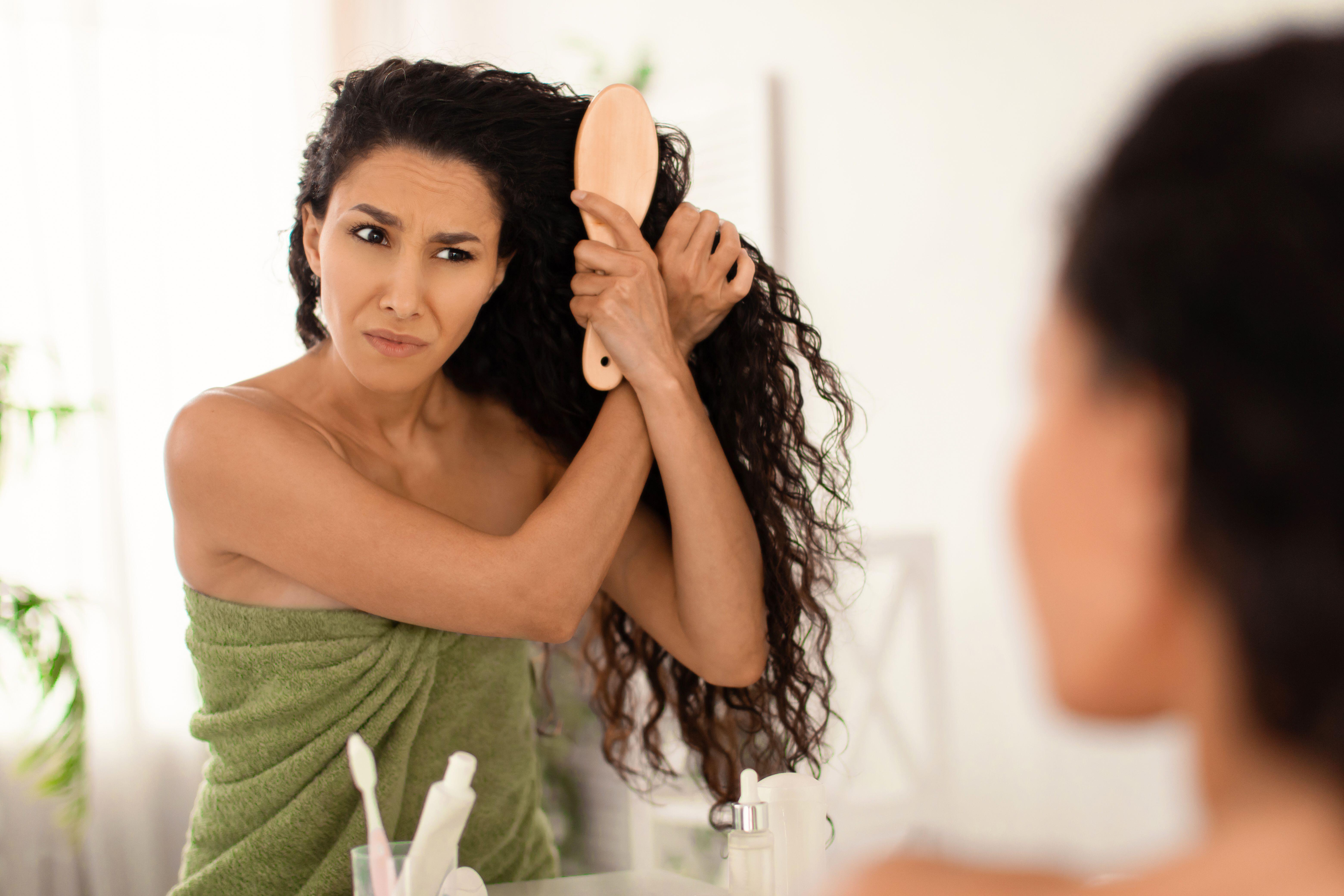 Frequent styling and constant touching of hair can contribute to shedding (Alamy/PA)