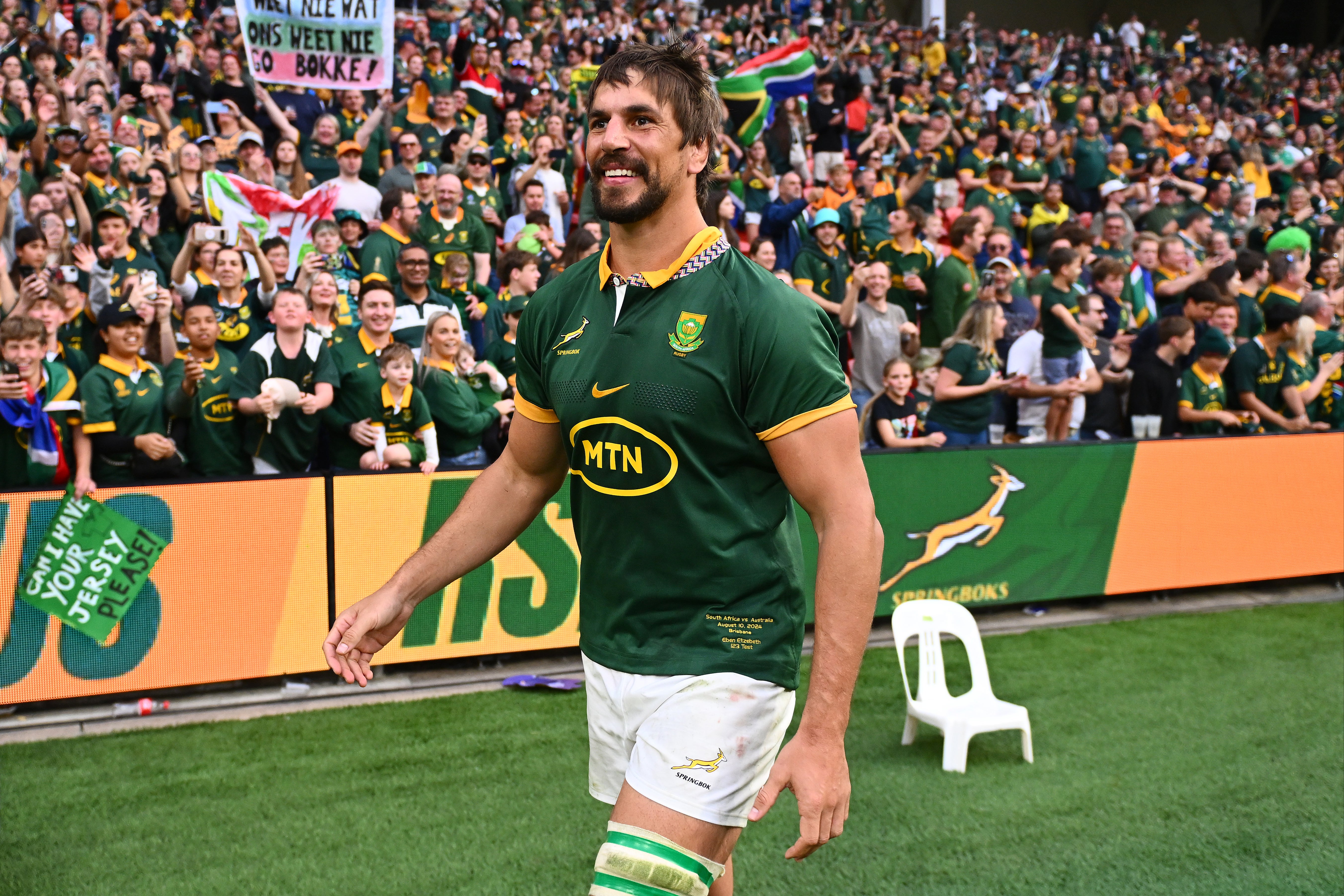 Eben Etzebeth is the most-capped Springboks player of all time