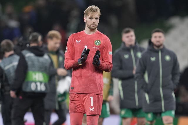 Republic of Ireland keeper Caoimhin Kelleher is hoping for a third big day at Wembley (Brian Lawless/PA)
