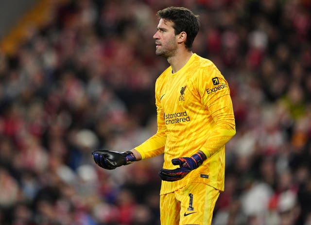 <p>Alisson has travelled to Girona with Liverpool and could make his return </p>