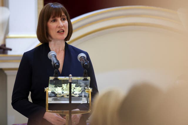 Chancellor Rachel Reeves said she is “not satisfied” with quarterly growth figures (Isabel Infantes/PA)