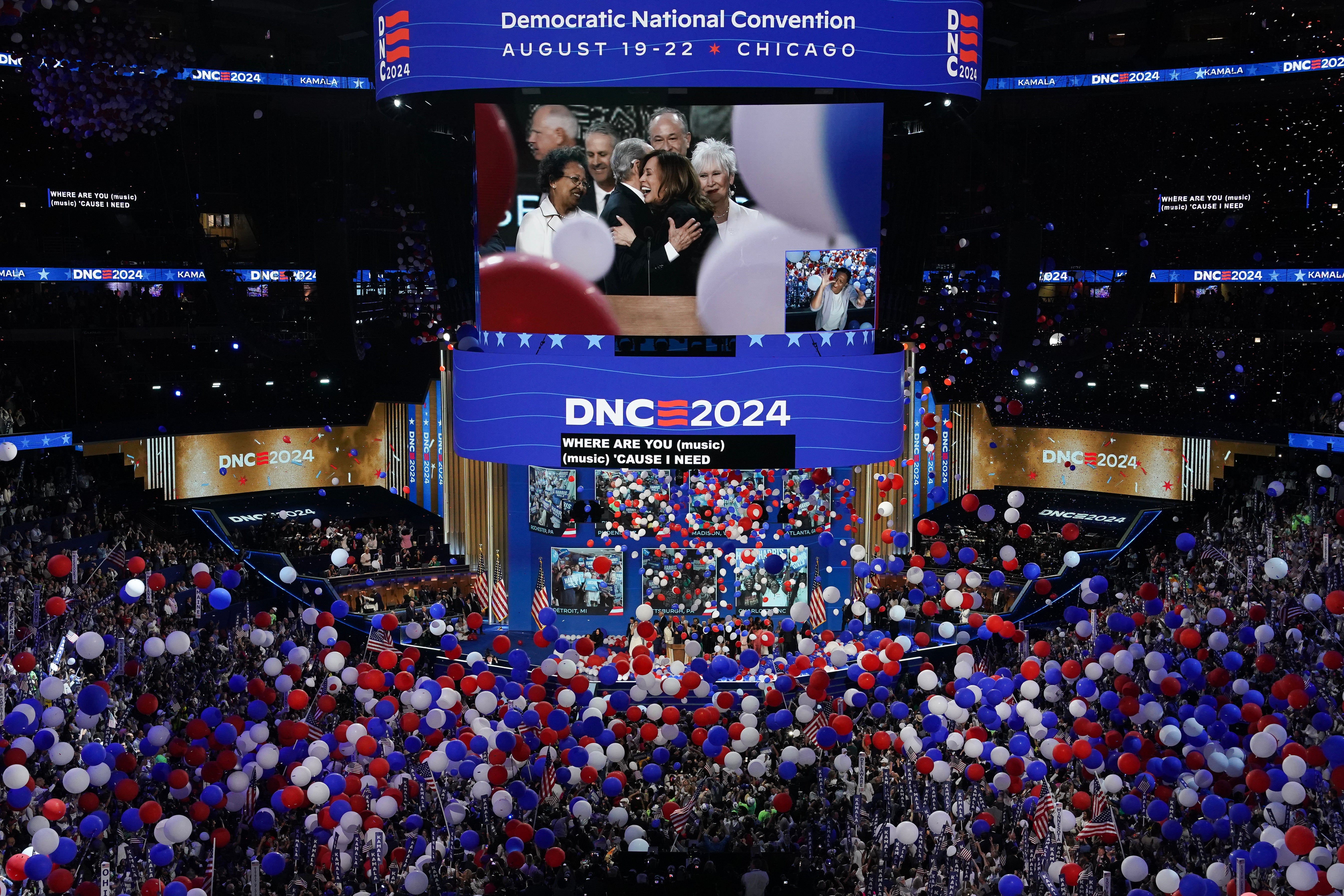 Harris at the Democratic National Convention