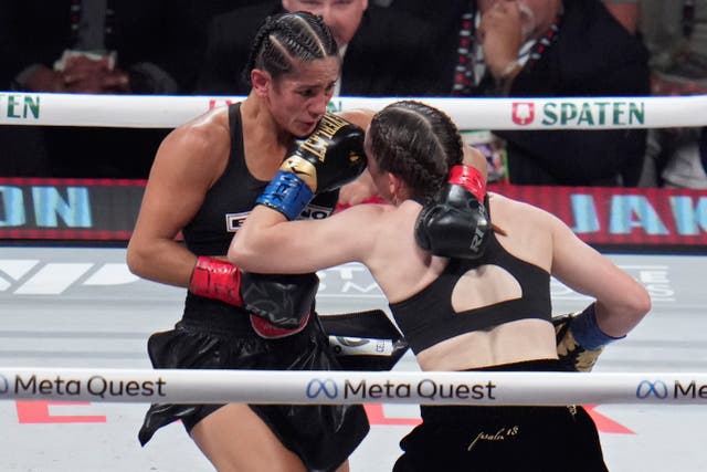 <p>Katie Taylor and Amanda Serrano look set to meet for a third time</p>