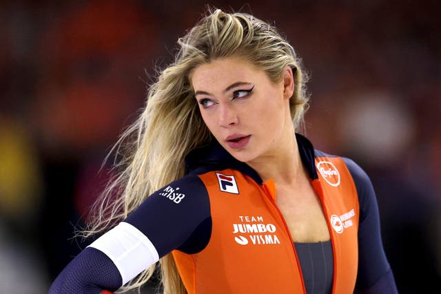 <p>Jutta Leerdam of Netherlands looks on after she competes in the 1000m Women race during the ISU European Speed Skating Championships at Thialf Arena on January 07, 2024 in Heerenveen, Netherlands.</p>