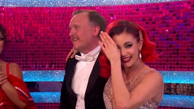 <p>Strictly’s Chris McCausland and Dianne Buswell in tears at judge’s Blackpool score.</p>