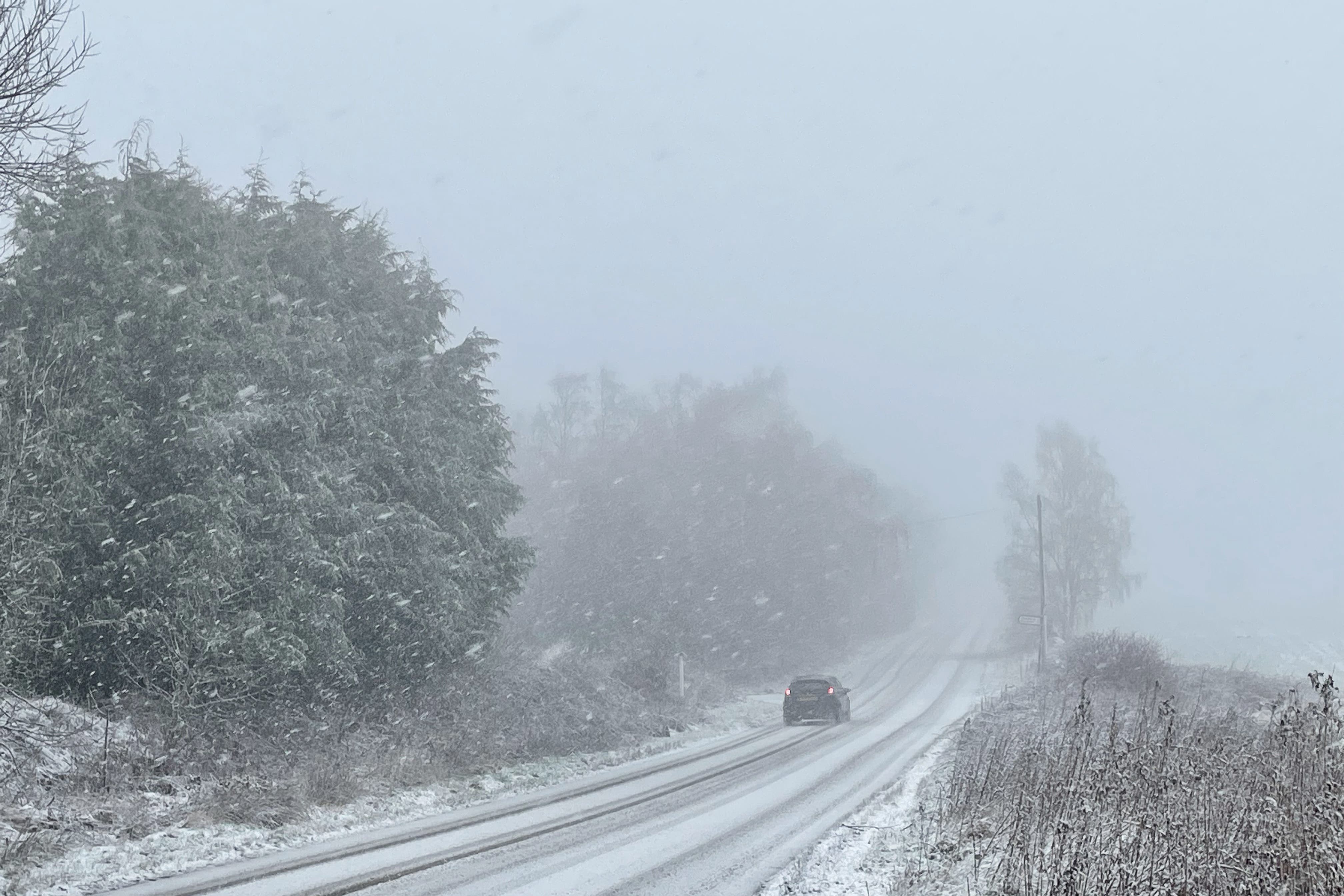 Up to 20cm of snow is possible in some areas, the Met Office said (Dave Higgens/PA)