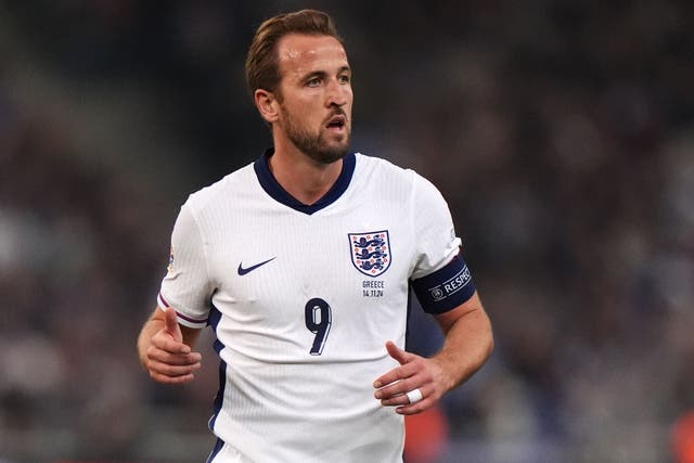 Harry Kane started the match against Greece on the bench (Bradley Collyer/PA)