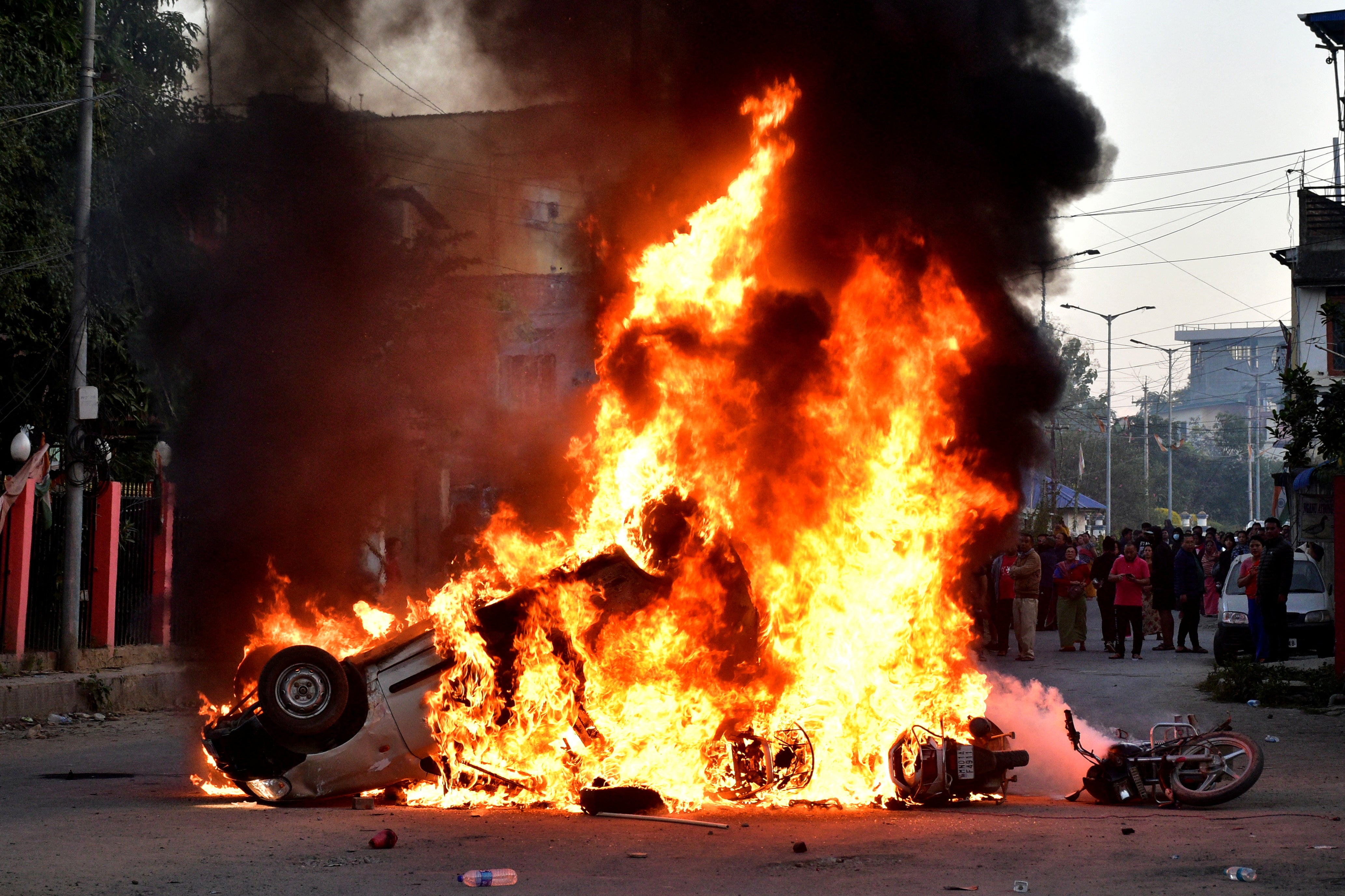 Protest against the recent killings, in Imphal West