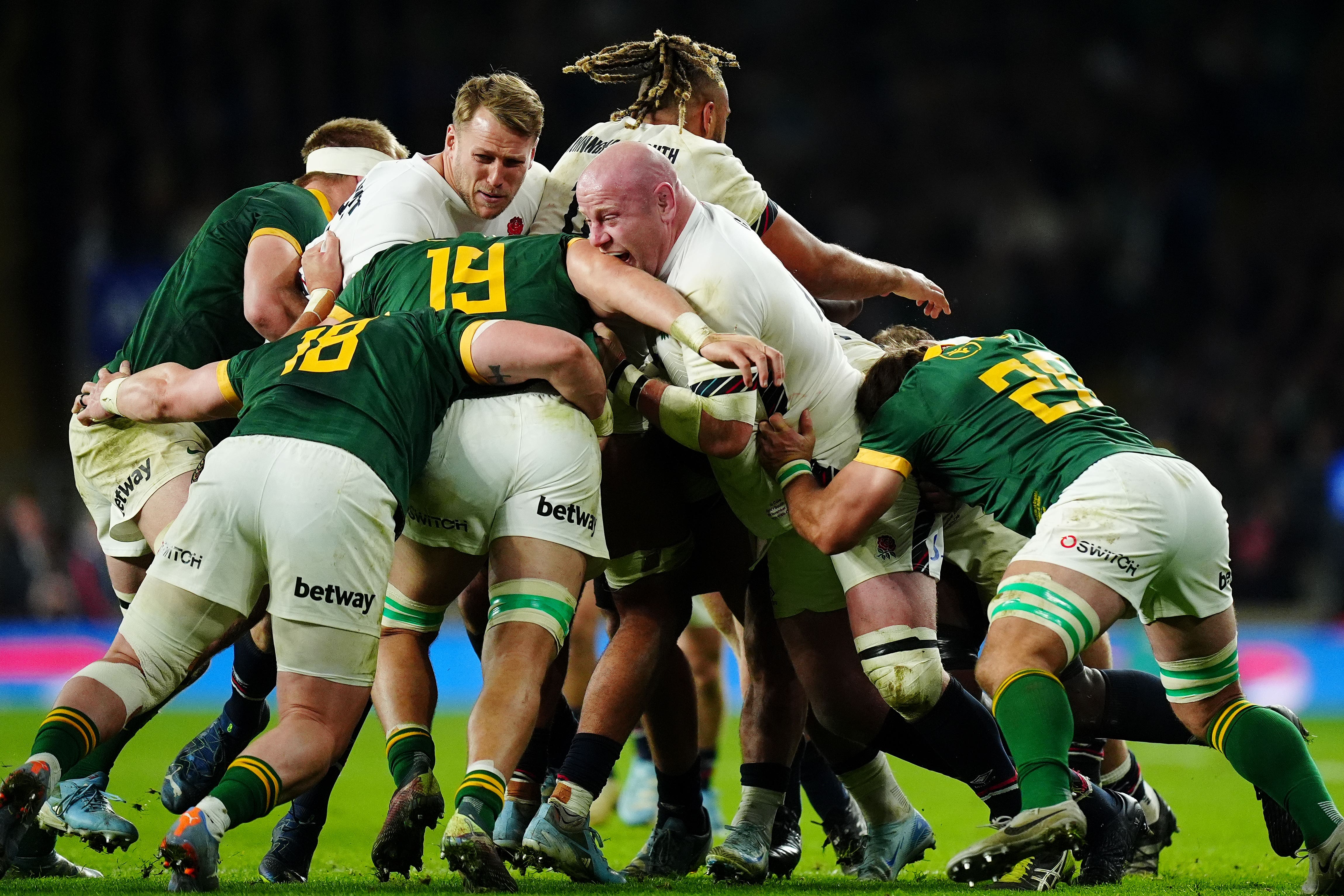 England came off second best in a fierce contest against South Africa (Mike Egerton/PA)