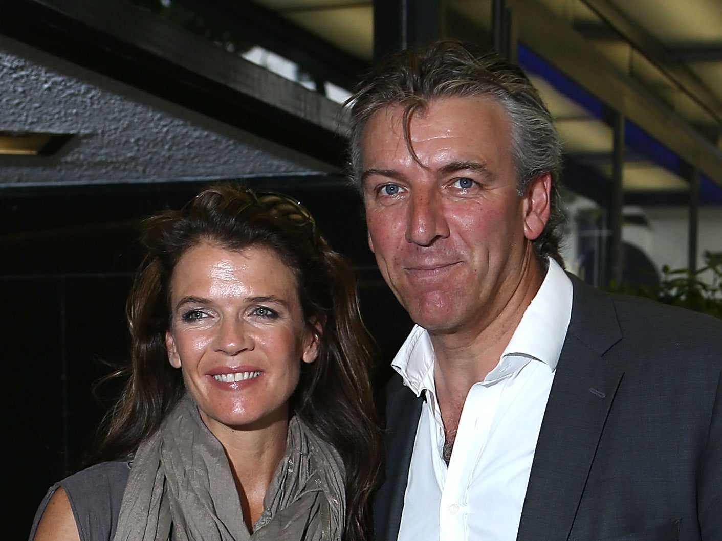 Annabel Croft and late husband Mel Coleman in 2013