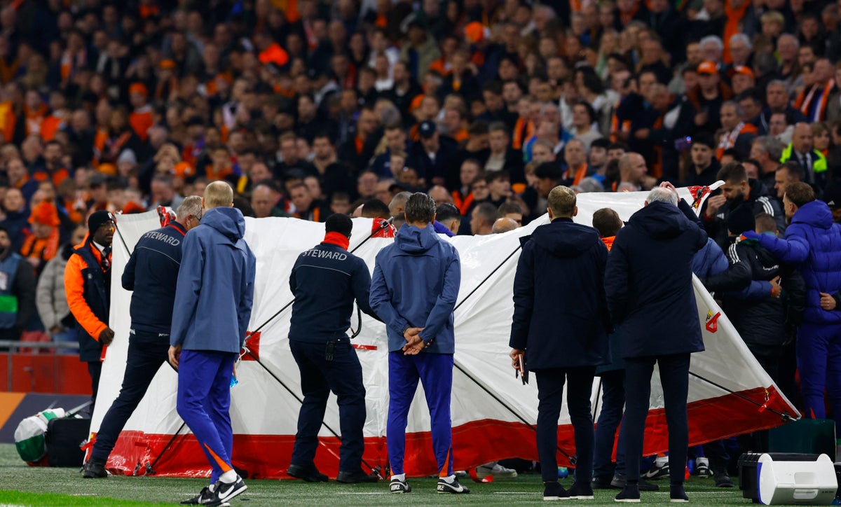 Hungary coach Adam Szalai stable after frightening collapse during game