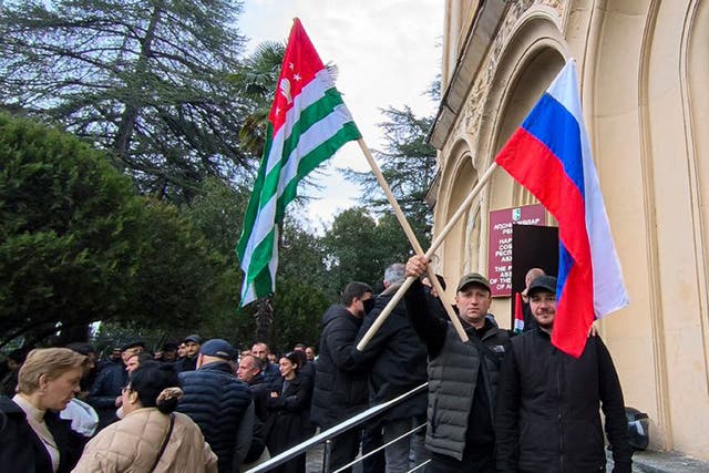 GEORGIA ABJASIA PROTESTAS