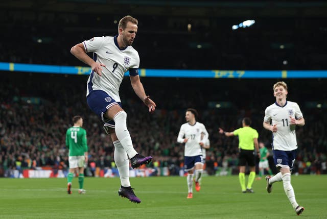 <p>Harry Kane scored a penalty in England’s 5-0 win against the Republic of Ireland </p>