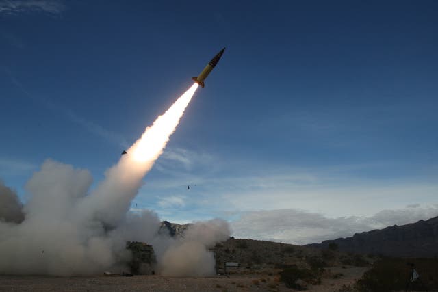 <p>An ATACMS missile </p>