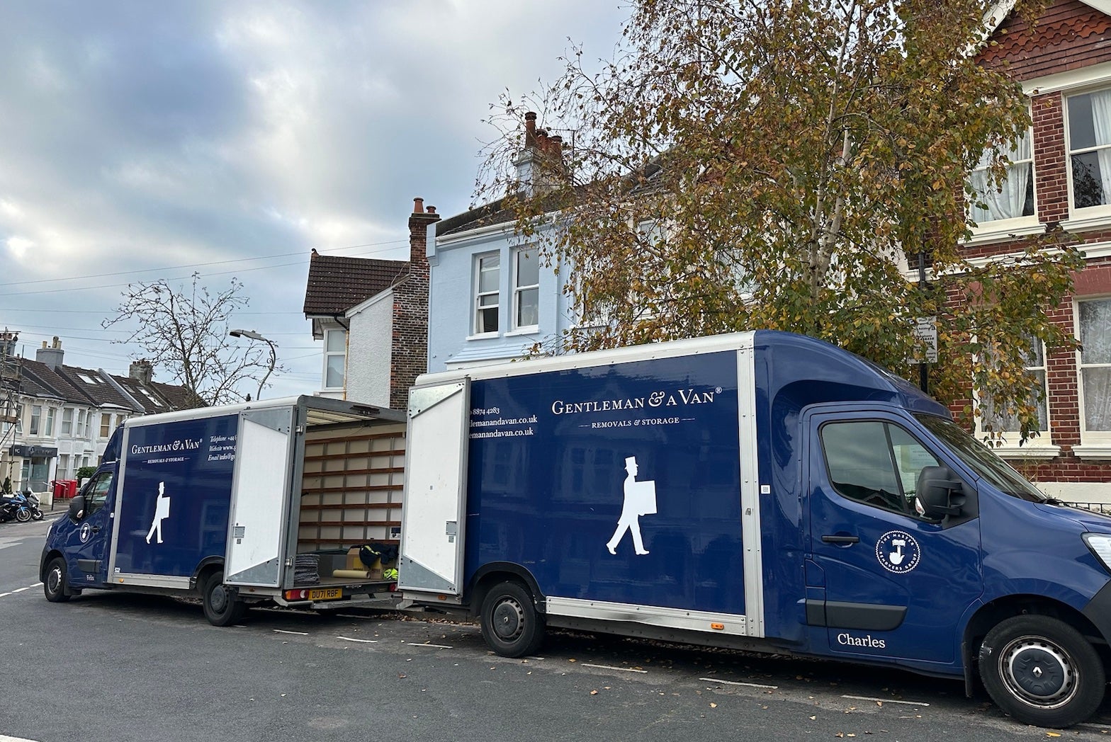 The smart branded vans of Gentleman & A Van