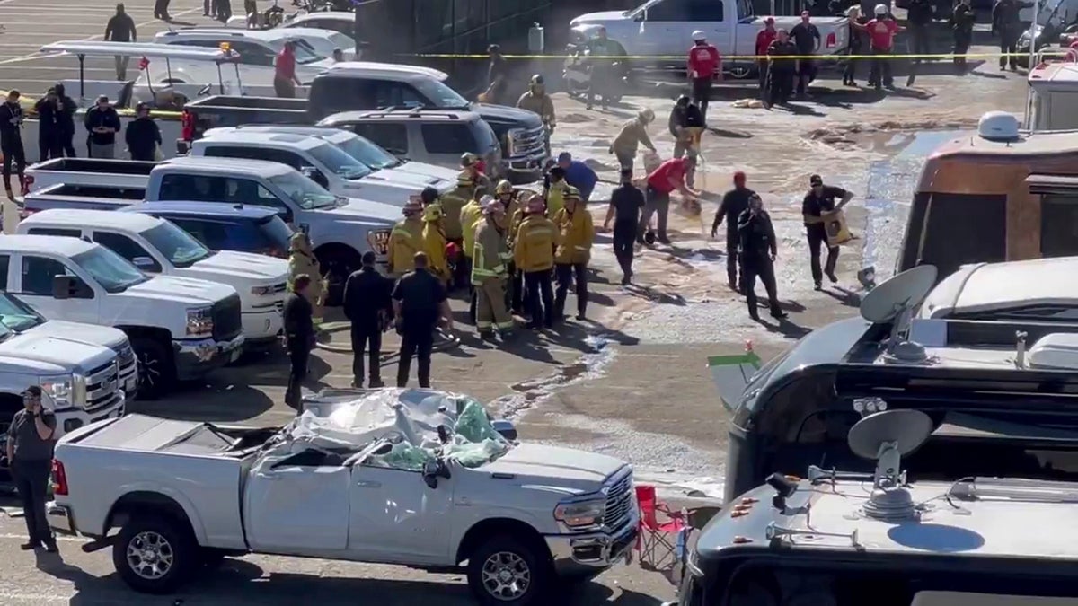 Plane crashes near Southern California dragstrip hosting racing event with critical injuries reported