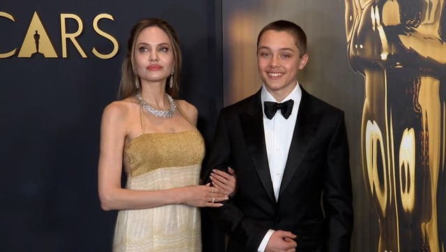 <p>Angelina Jolie and Brad Pitt’s son Knox accompanies actress on red carpet at Governors Awards 2024.</p>