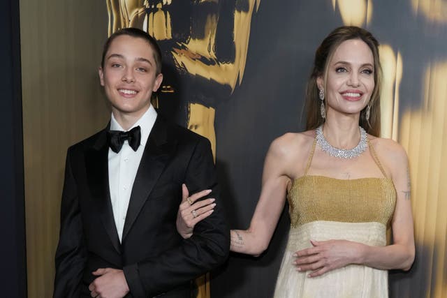 <p>Angelina Jolie walked the Hollywood carpet with her youngest son, Knox Leon Jolie-Pitt </p>