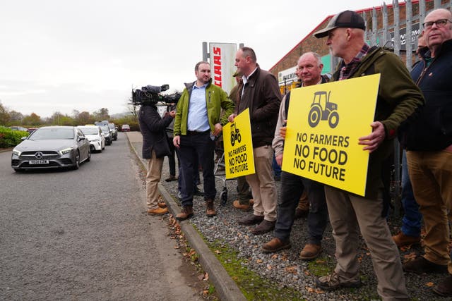 Farmers are set to protest against Government changes to inheritance tax (Owen Humphreys/PA)