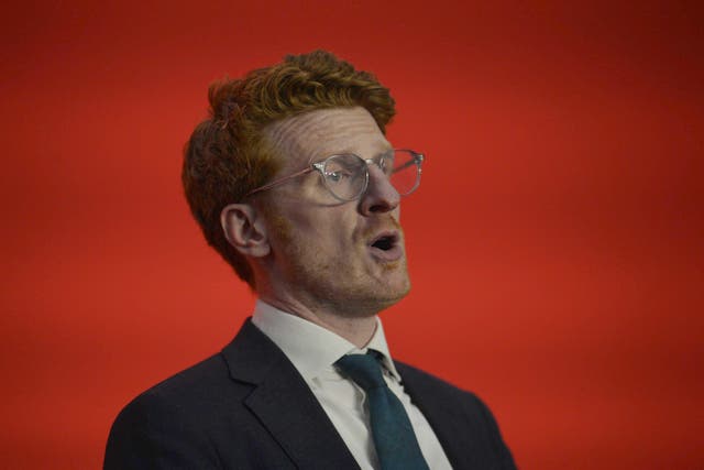 Matthew O’Toole speaking during the SDLP annual conference (Mark Marlow/PA)