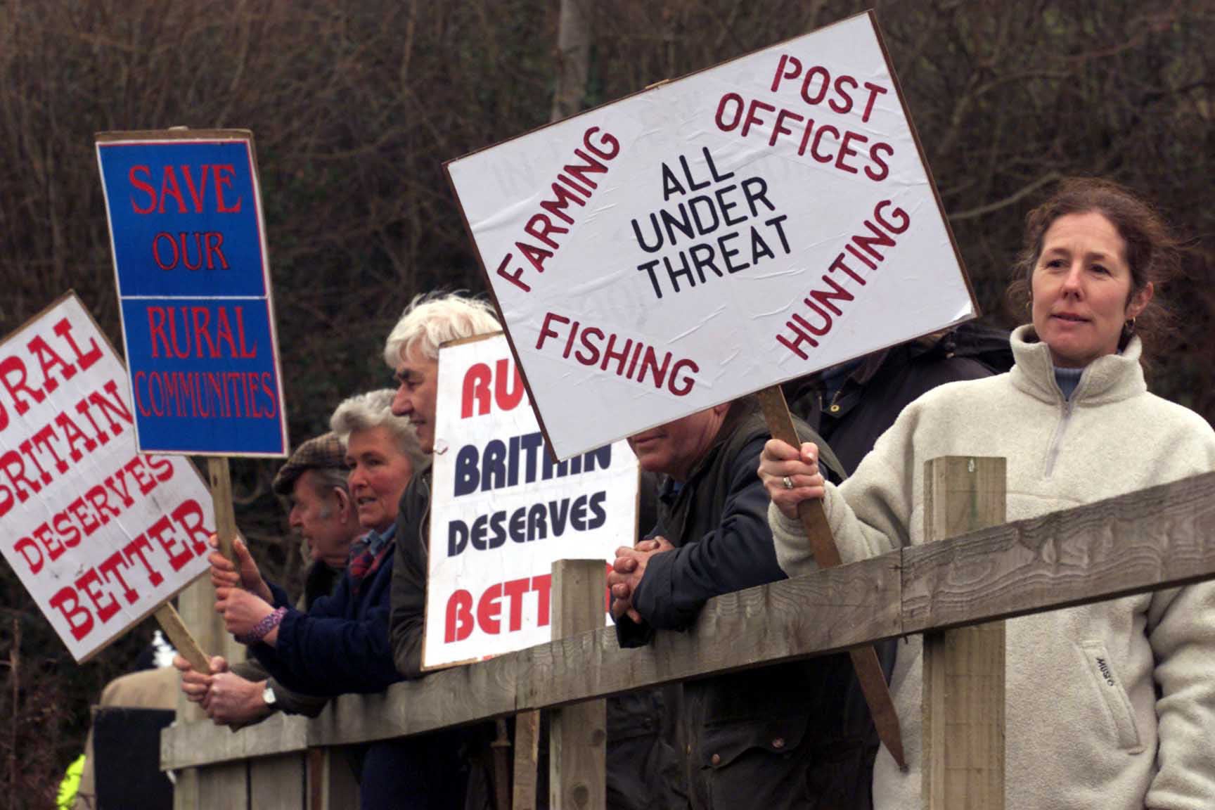 Tony Blair faced the anger of farmers in St Austell in Cornwall in 2000. Many accused the former prime minister of waging a war on the countryside with measures such as banning foxhunting in 2004