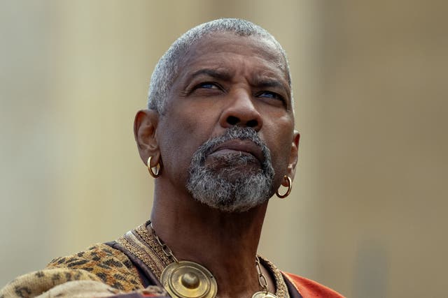 <p>Denzel Washington plays Macrinus in 'Gladiator II’</p>