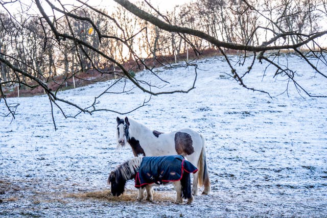 <p>More snow has been forecast to fall across parts of the UK after the coldest night of the season so far brought wintry showers.</p>