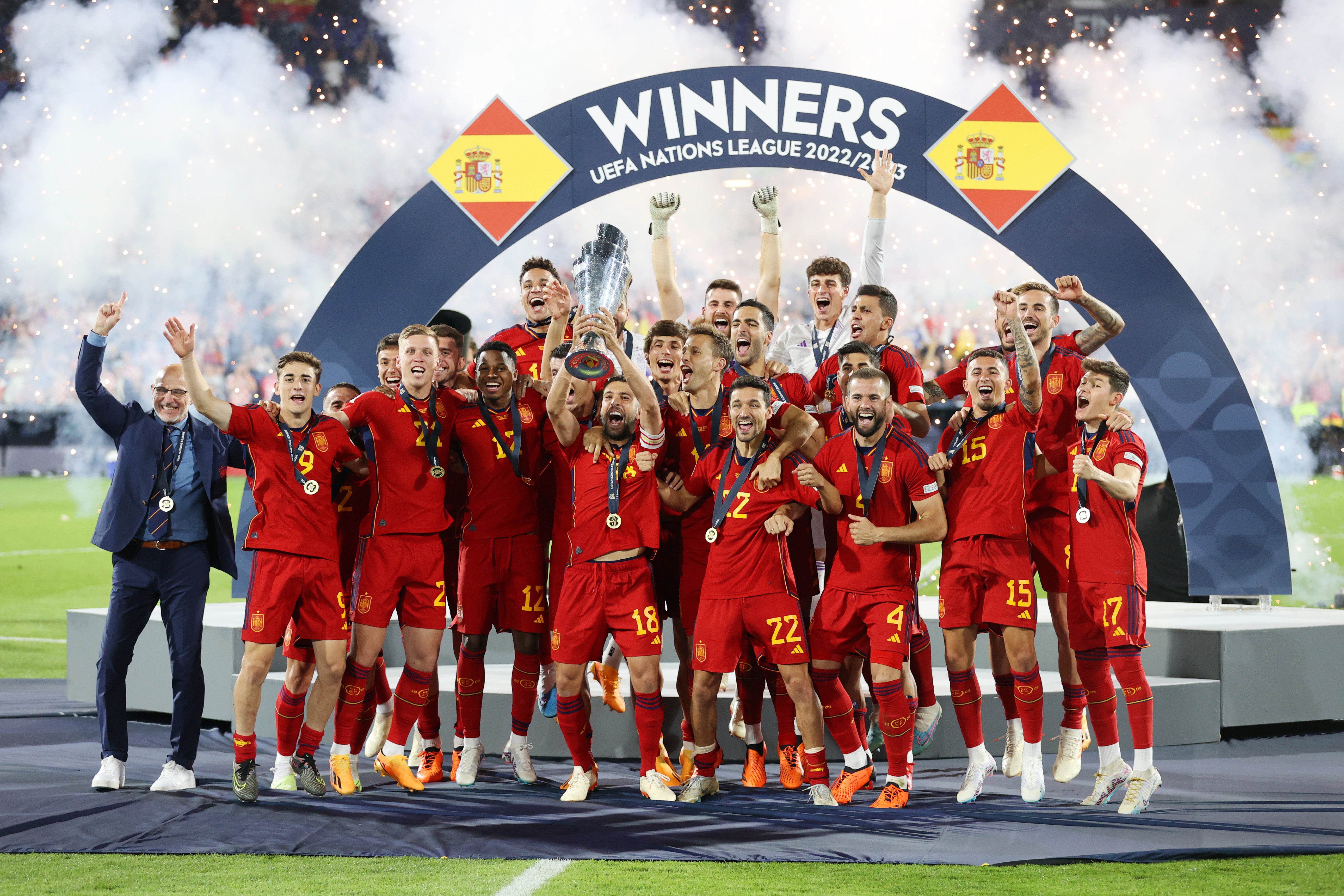 Spain were Nations League champions and will be in the draw for the quarter-finals