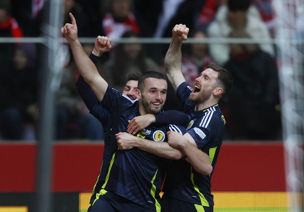 Scotland make dream start in bid to avoid Nations League relegation - live updates