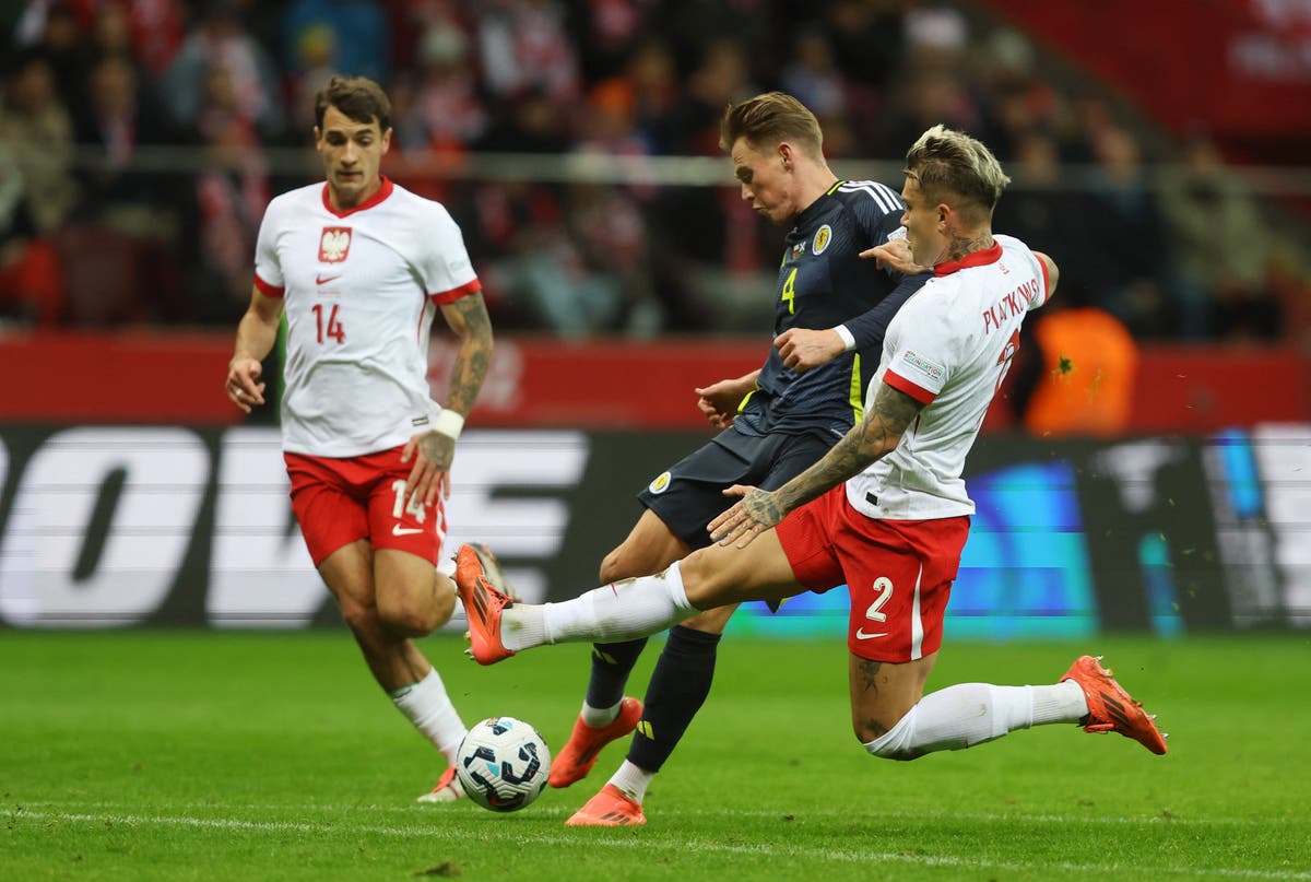 Scotland make dream start in bid to avoid Nations League relegation – live updates