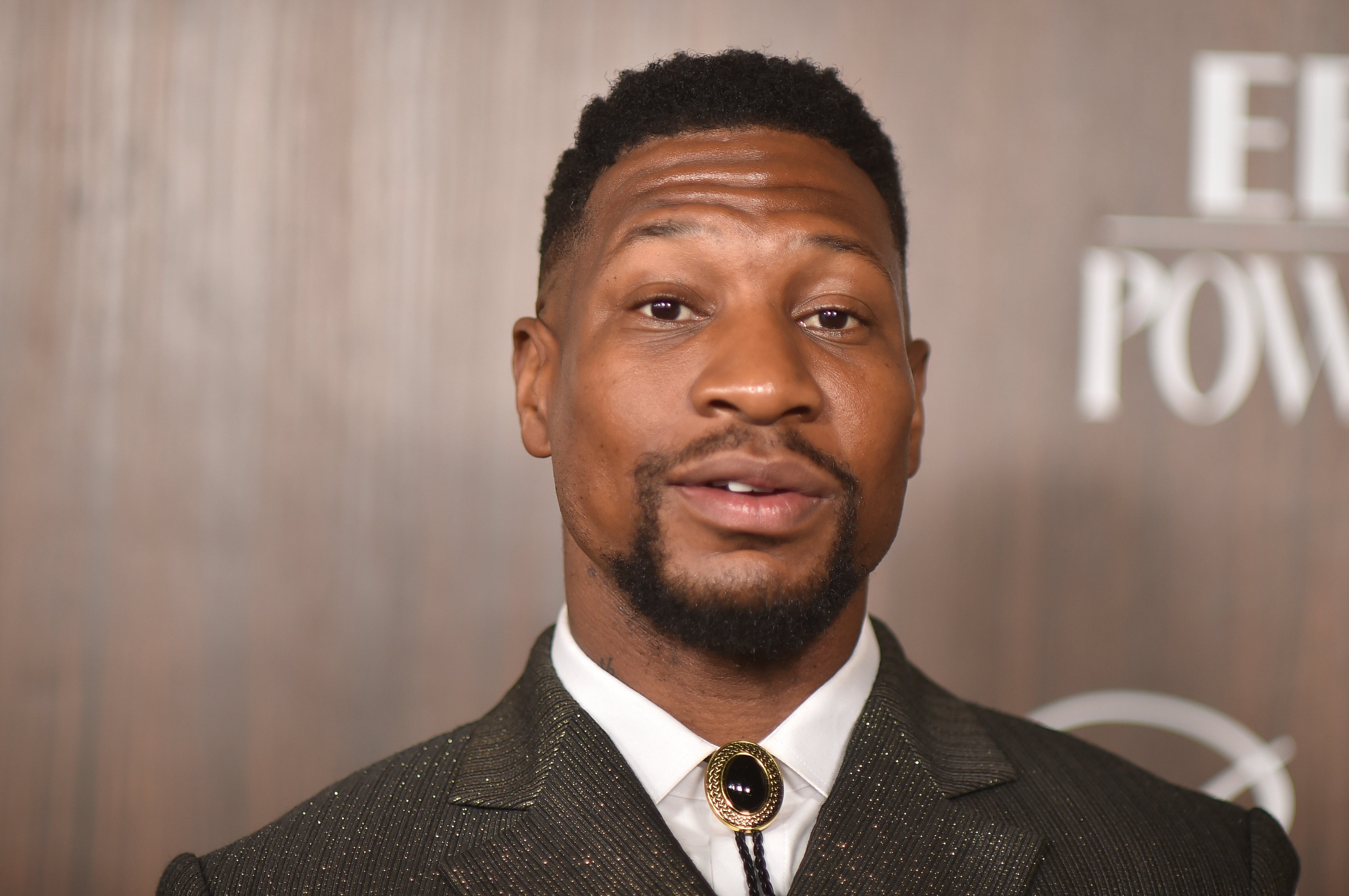 Jonathan Majors attends the EBONY Power 100 in Los Angeles in November 2024