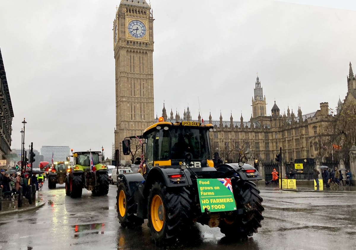 Police probe tractor ram video after Clarkson joins inheritance tax protest - live