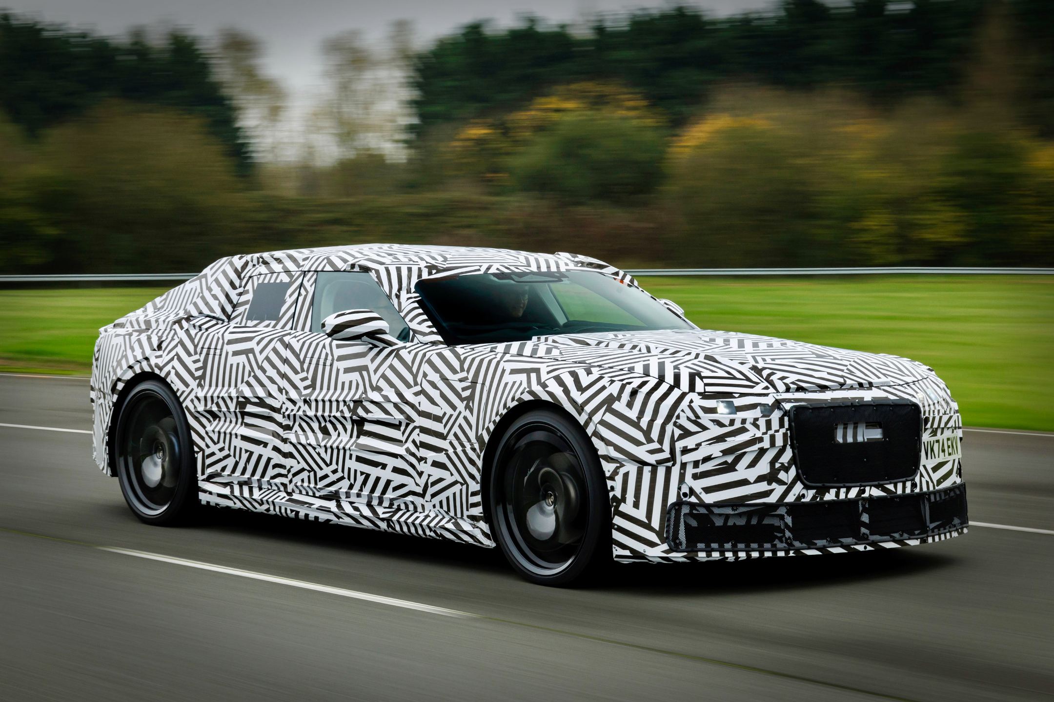 Prototype of all-electric luxury Jaguar four-door GT caught on test in the UK