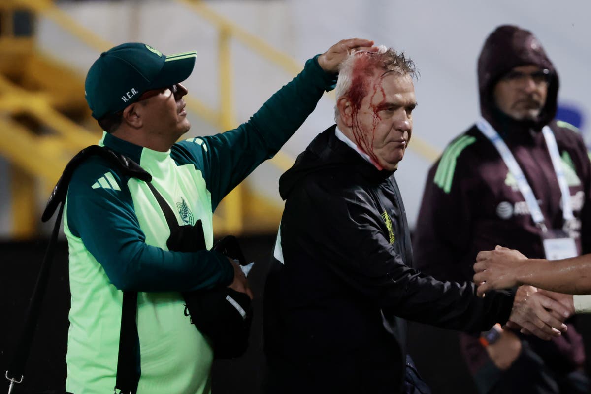 Honduras handed punishment after Mexico coach hit with beer can