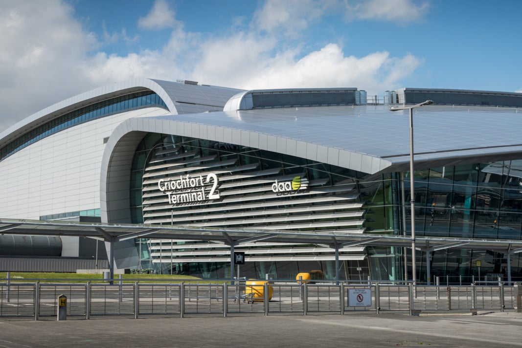 A man in his 60s died at Dublin Airport on Sunday