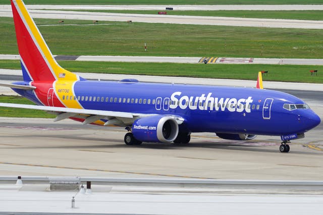 <p>Southwest Airlines Flight 3316 from Denver to Houston was preparing to take off when a passenger’s battery caught fire </p>